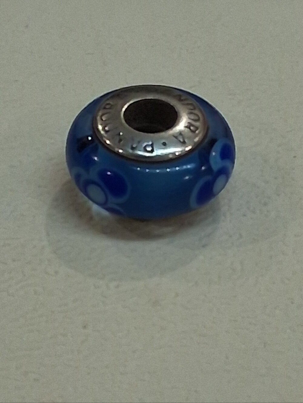 Pandora Flowers For You Blue Glass Bead Charm